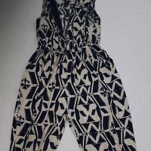 Black and white jumpsuit